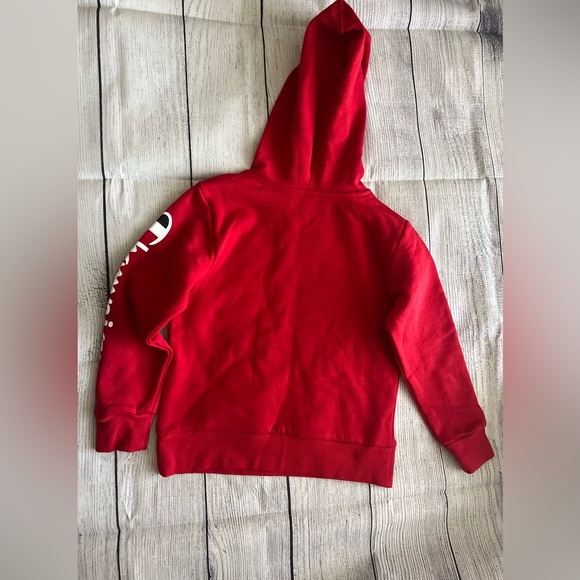 Champion Boys Signature Fleece Hoodie size 5. NEW without tags!❤️🖤 - Picture 2 of 8